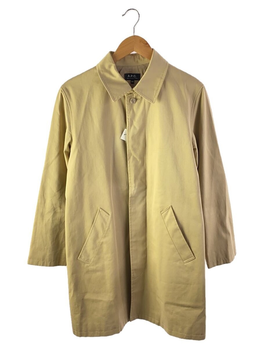 A.P.C.  Steel Collar Coat/Xxs/Cotton/Beg/Plain Color 3395