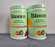 (2) BLOOM NUTRITION Greens and Superfoods Powder - Orange Passion Fruit - 5.39oz