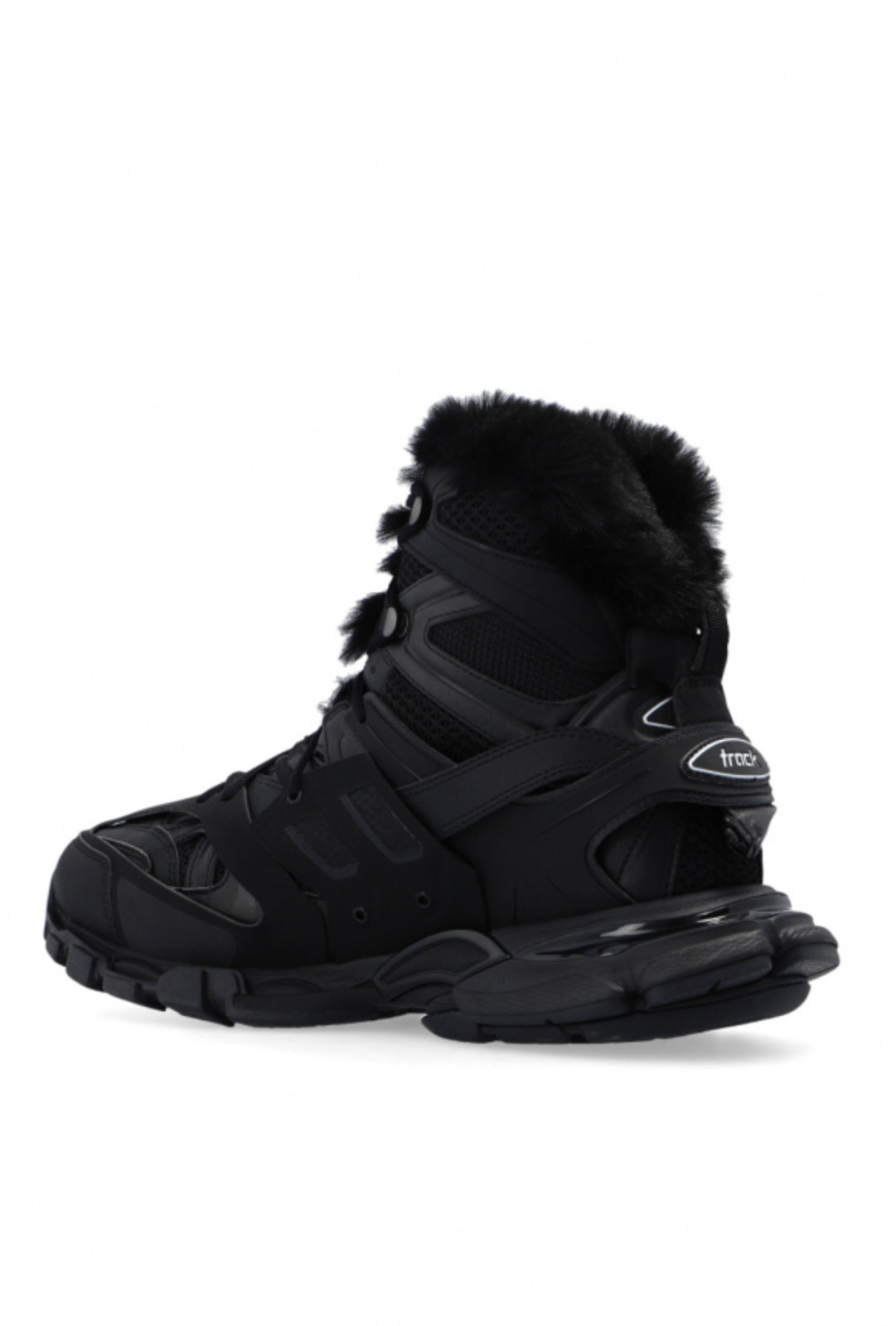 Balenciaga Track Hike Faux Fur-Lined Sneakers 'Black' thumbnail 2