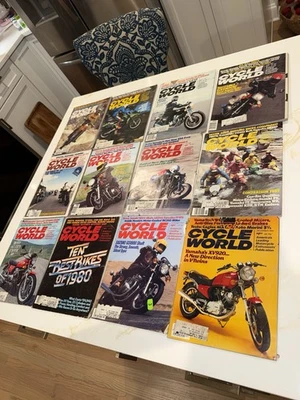 Cycle World Magazine Complete Year 1980 Vintage Motorcycle Racing 12 Issue Lot! - Image 1 of 3