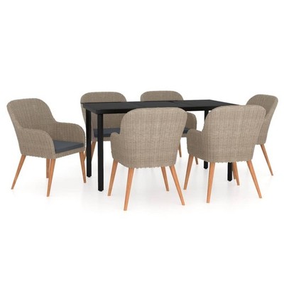 Patio Dining Set Outdoor Dining Set Table and Chair Set for Garden vidaXL