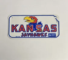University Of Kansas Jayhawks Metal Bicycle Mini License Plate 3” X 6” KU