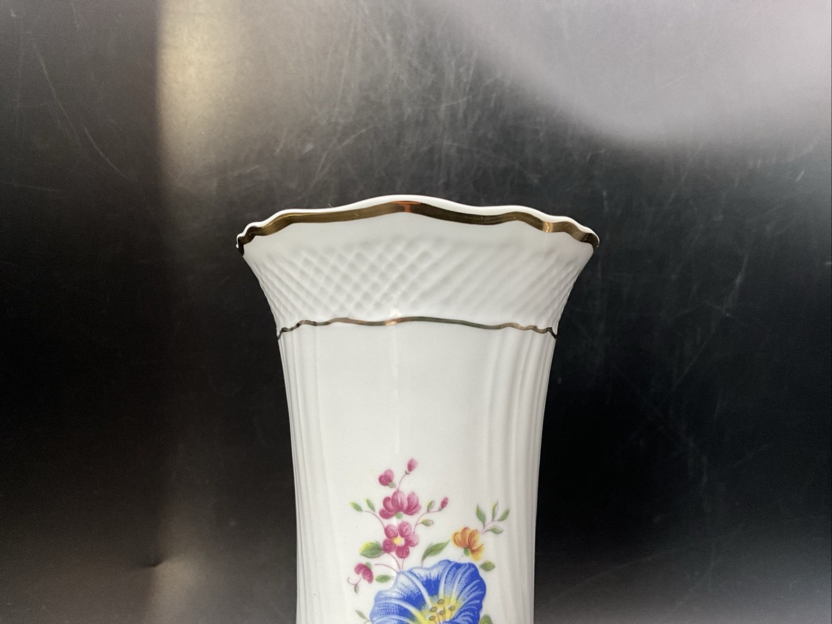 VTG 1992 Hollohaza Hungary 8 1/2” Tall Porcelain Vase | eBay