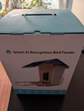Smart AI Recognition Bird Feeder HD Streaming Video Solar NEW