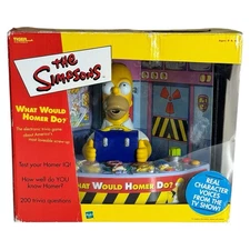 Vintage 2002 The Simpsons What Would Homer Do? Trivia Game Tiger New Open Box