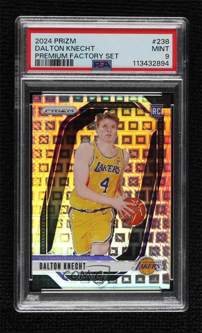 2024 Prizm Premium Factory Set /150 Dalton Knecht #238 PSA 9 MINT Rookie RC 19li