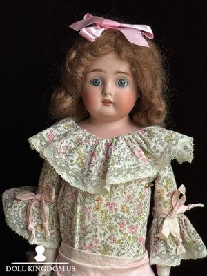 Antique German 17.5  Early Kestner 166 Bisque Shoulder Head Doll