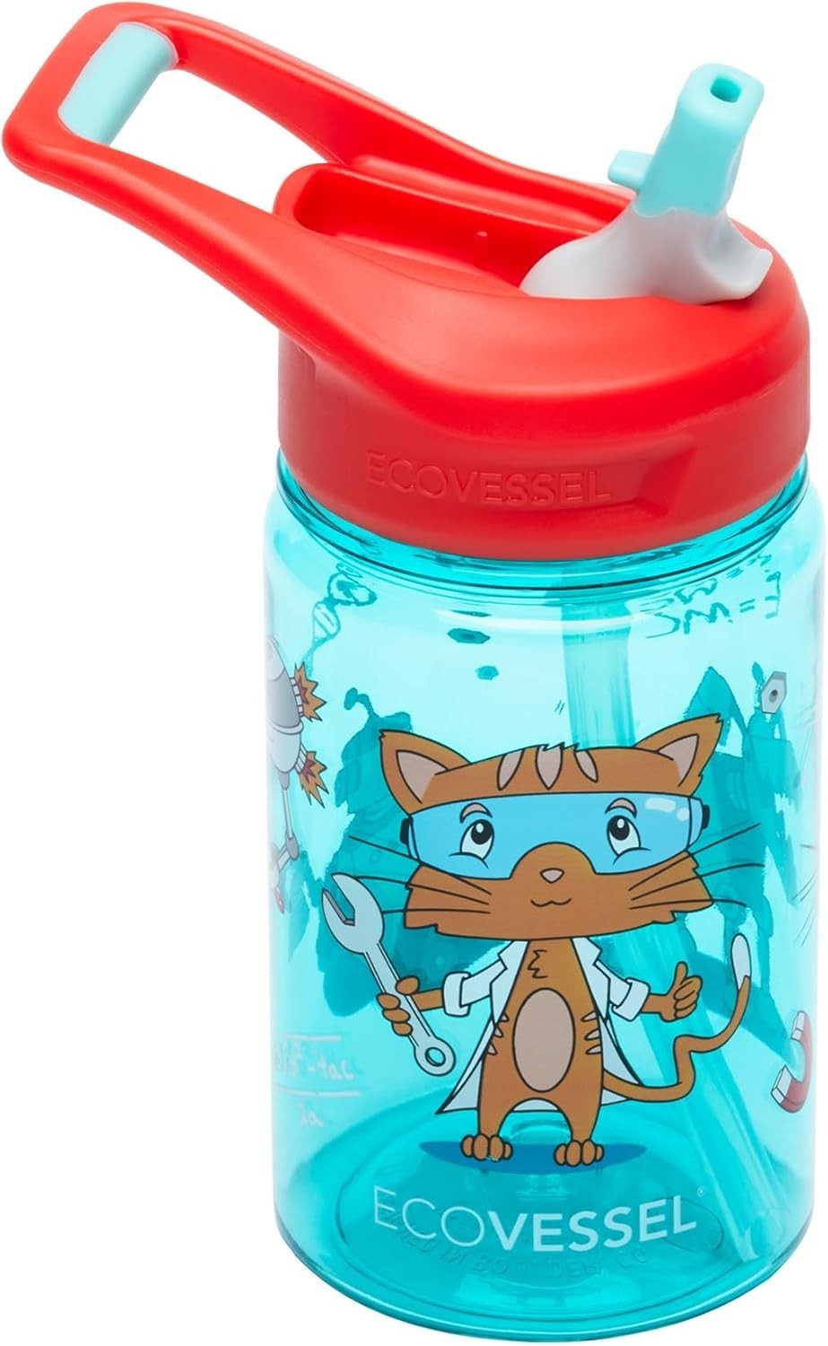 With Straw Flip Top Lid 12 Oz