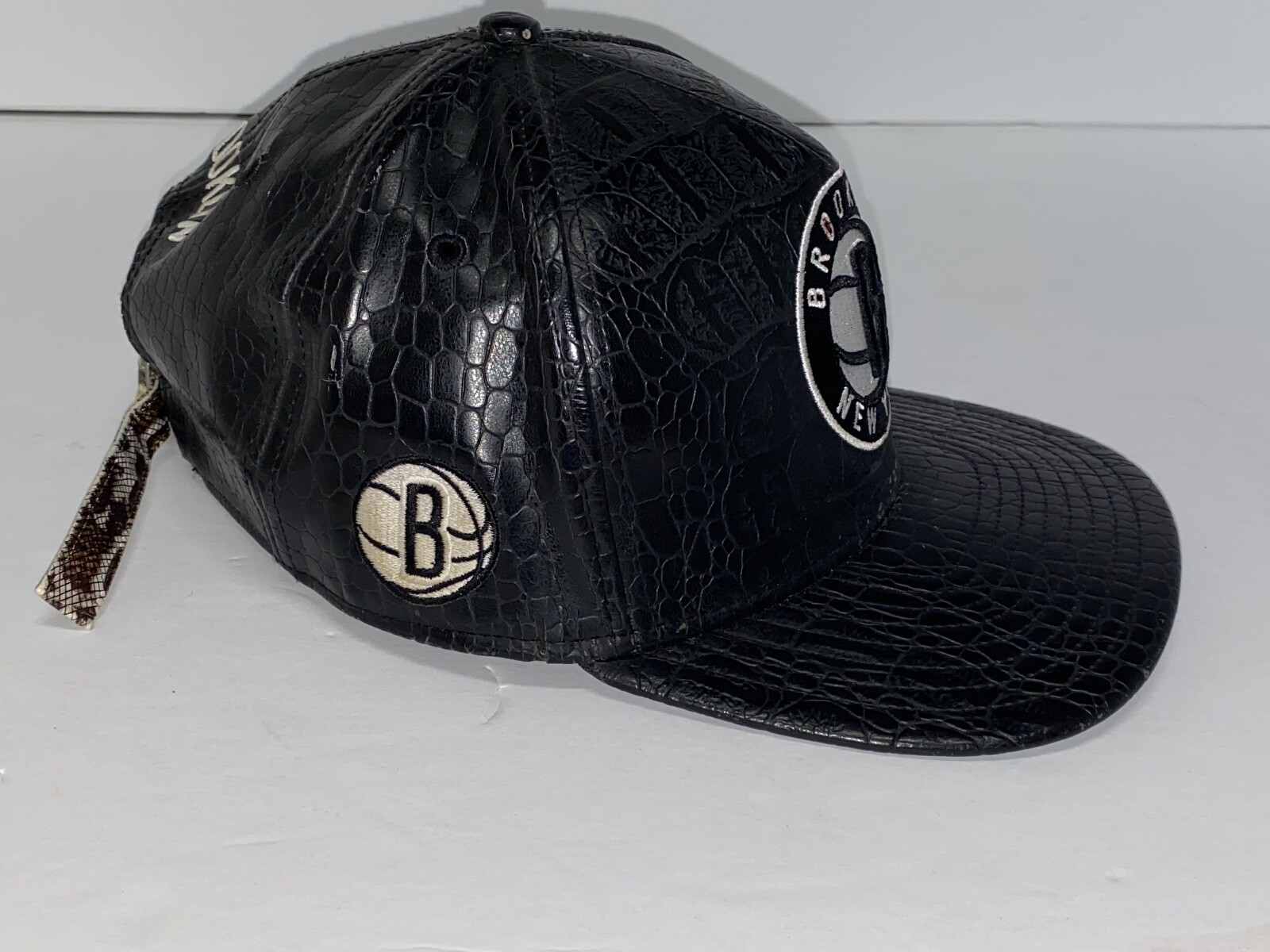 Brooklyn Nets Leather Python New Era Strapback Ha… - image 8
