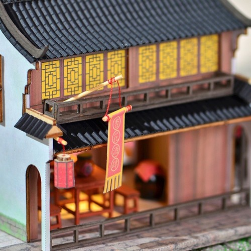 Diorama Miniature House Building Model Set LED Lighting Scene Display Model Gift - Picture 189 of 262