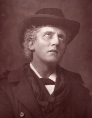 Vereinigtes Königreich Theater Bühne Schauspieler Wilson Barrett altes Foto 1880