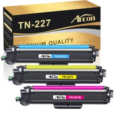 3PK Toner Compatible With Brother TN227 TN-227 HL-L3210CW L3290CDW MFC-L3750CDW
