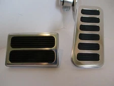 BILLET ALUMINUM GAS/BRAKE PEDAL SET HOT ROD RAT ROD UNIVERSAL #8600/8501POL