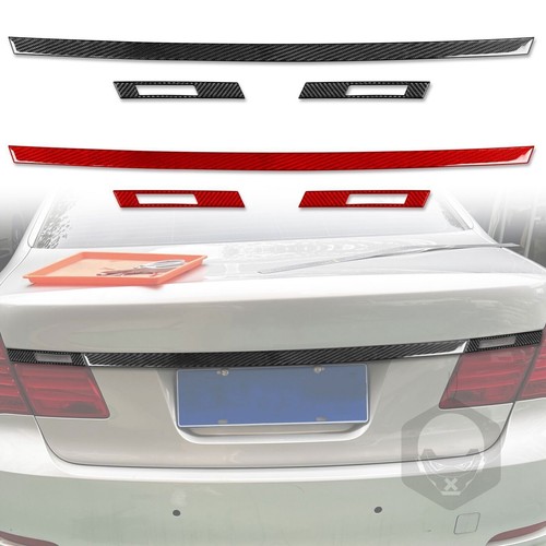 Tiras de alerón de fibra de carbono para BMW Serie 7 F01 09-14 3 piezas - Imagen 2 de 15