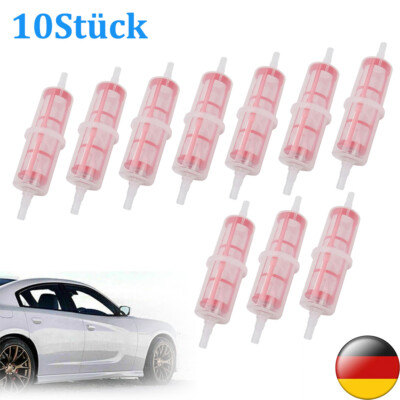 10X 8-10mm Kraftstofffilter Universal Filter Benzin Diesel Benzinfilter Inline