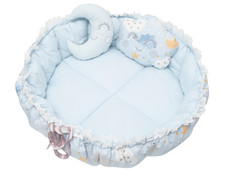 Rainy Blue Round Kitten Nest