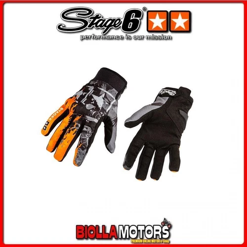 S6-0861/XL HANDSCHUHE STAGE6 STREET ORANGE GR. XL