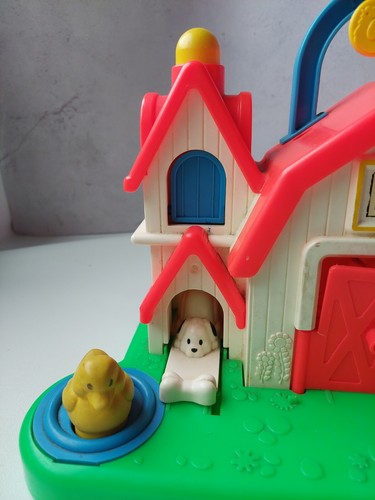 1987 Fisher Price Farm Barn Animal Sound Activity Center Toy - Picture 5 of 13