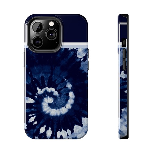 Grandmacore Indigo Blue White tie dye Tough Phone Case Iphone Samsung Galaxy - 第 48/110 張圖片