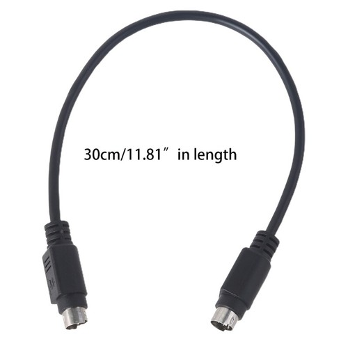 PS/2 Male to Male Power Cable Adapter 6Pin Plug Extension Wire for PC for Li - Afbeelding 8 van 8
