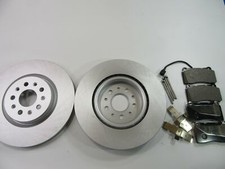 Maserati Ghibli Base front brake pads and rotors TopEuro #293 PREMIUM QUALITY