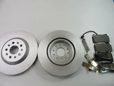 Maserati Ghibli Base front brake pads and rotors TopEuro #293 PREMIUM QUALITY