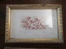 Stefano Cannelli Coppia Di Incisioni Aquaforte In Sanguigna