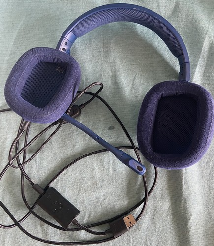 Logitech G433 7.1 Wired Gaming Headset w/ DTS Headphone & USB Dongle Royal Blue - Picture 4 of 7