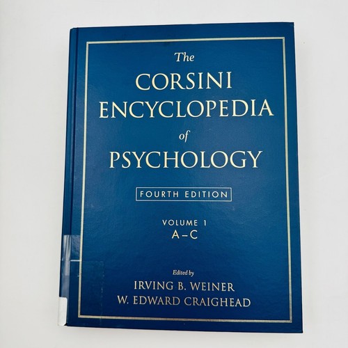 Corsini Encyclopedia of Psychology Vol. 1-4 Complete Set by W. Edward Craighead - Imagen 9 de 15
