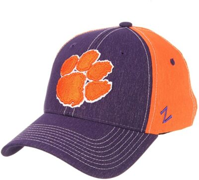 CLEMSON TIGERS ZEPHYR  ZFIT STRETCH FIT HAT NCAA 