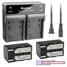 Kastar Battery Dual Rapid Charger for Samsung SB-LSM160  VP-D362 Camcorder