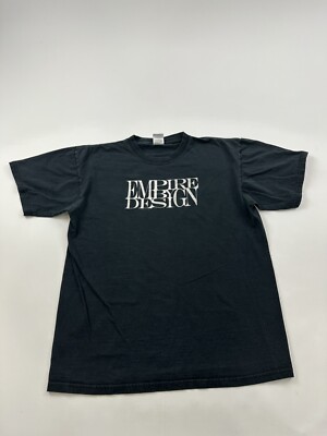 Empire By Design Shirt Mens Large Black Band Logo Spellout