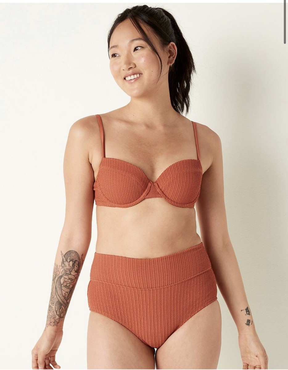 Victoria Secret Full Coverage Crinkle Push Up Bikini XL NEW $69 | eBay