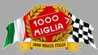 1000 MILLE MILES ITALIAN FLAG CHECKERS RACING 15cm STICKER STICKER MB048