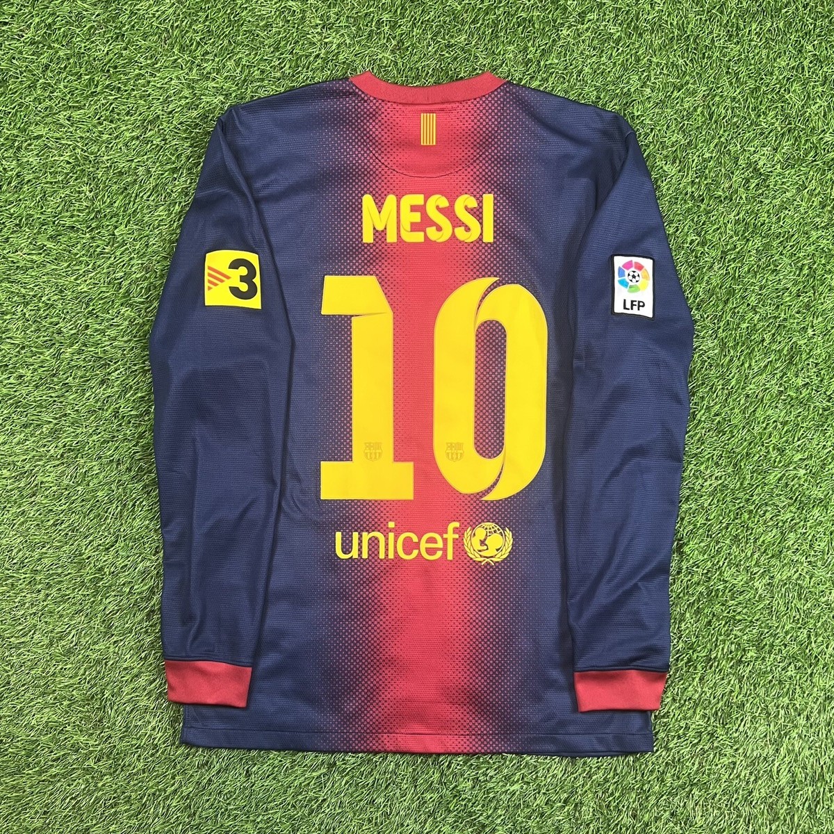 2012/13 FC Barcelona Lionel Messi Nike Long Sleeve Soccer Jersey