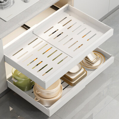 Teleskopschublade Küchenschublade Telescopic Drawer Cabinet Organizer Slide