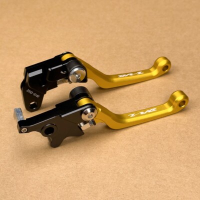 Pivot Brake & Clutch Levers For Suzuki DR-Z400 2000-2024 — CNC Aluminum, Anodized Colors, Adjustable Fit