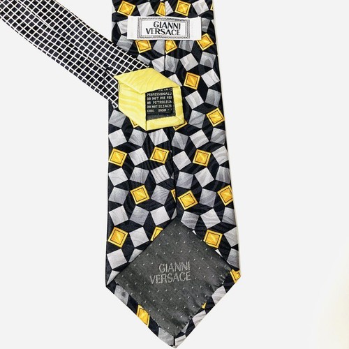 Gianni Versace Medusa Classic Men's Silk Tie Black From Japan i7672 - Picture 5 of 5