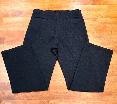 Yohji Yamamoto Noir Wool Blend Trousers Straight Leg Pants Yohji Yamamoto Noir Wool Blend Trousers Straight Leg Pants