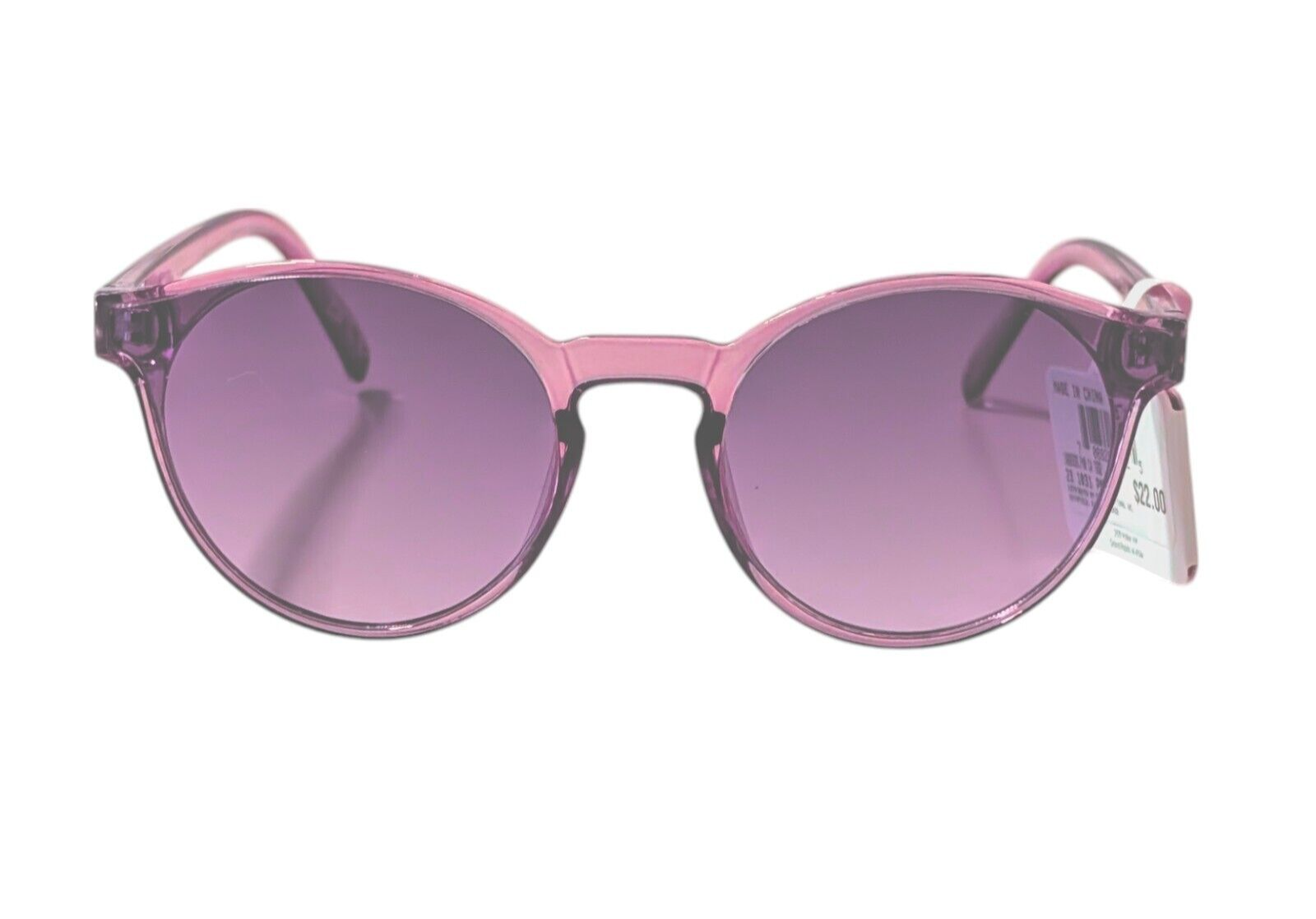 Ophelia Cat Eye Sunglasses Rose Frame Large Full Mirror Lens 23 1031 PNK FMR-image