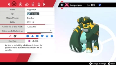NINTENDO ✨ Shiny Gmax Copperajah ✨ 6IV Pokemon Sword and Shield 🚀Fast Delivery🚀
