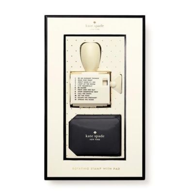 Kate Spade Rotating Stamp With Ink Pad - 12 Different Fun