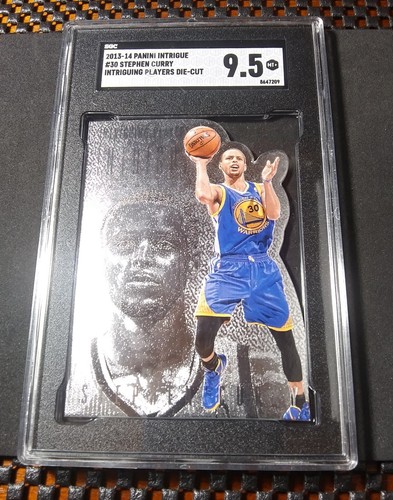 2013-14 Panini Intrigue Intriguing Players Die-Cut #30 Stephen Curry SP SGC 9.5 - Picture 11 of 16