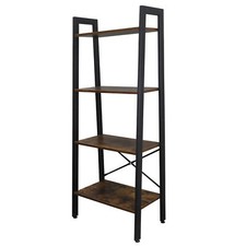 Ladder Shelf Stand Storage Rack Bookshelf Bookcase Plant Flower 4-Tier