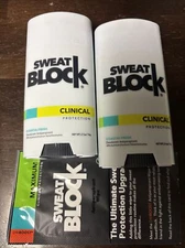 2 SweatBlock CLINICAL Deodorant Antiperspirant for Women & Men - 48-Hour High