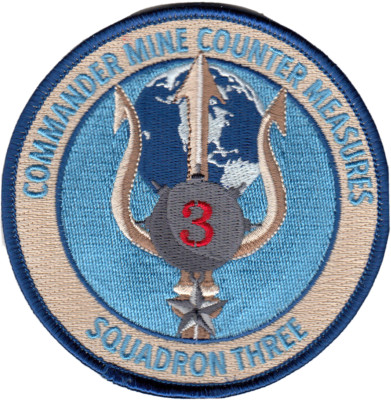 COMMANDER MINE COUNTER MEASURES SQUADRON THREE PATCH