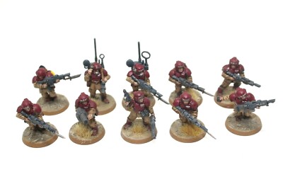 Warhammer Imperial Guard Shock Troopers With Gernade Launcher Well Painted JYS93
