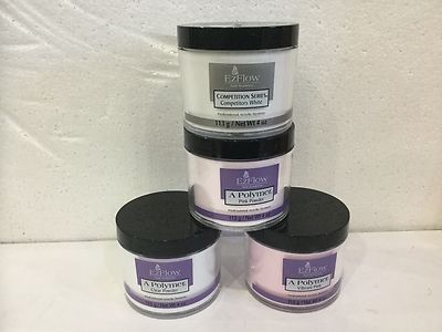 Ezflow Professional Acrylic Powder 4oz 66049 66065 66041 59093 free shipping 