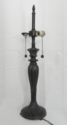 Dale Tiffany Hummingbird Table Lamp Antique Bronze Stained 28" Base - Picture 3 of 23