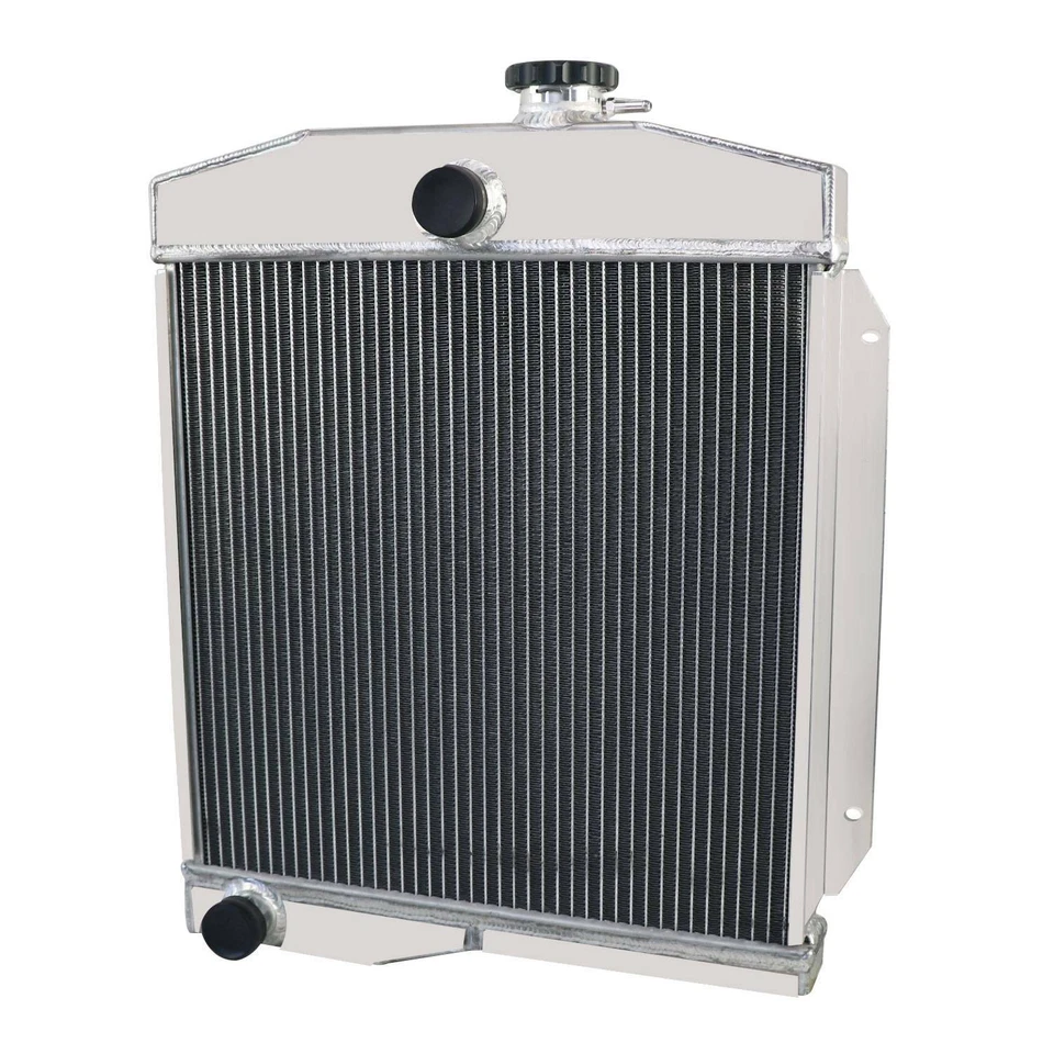 Radiador de aluminio de 3 filas para Jeep Willys 1959-1971 CJ3 CJ5 CJ6 MT 1955 Foto 4 de 4